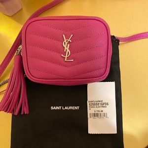 YSL Baby Lou Quilted Leather Micro Mini